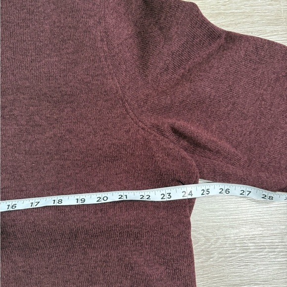 J. Crew Men's Maroon Zip-Up Sweater - Picture 5 of 6